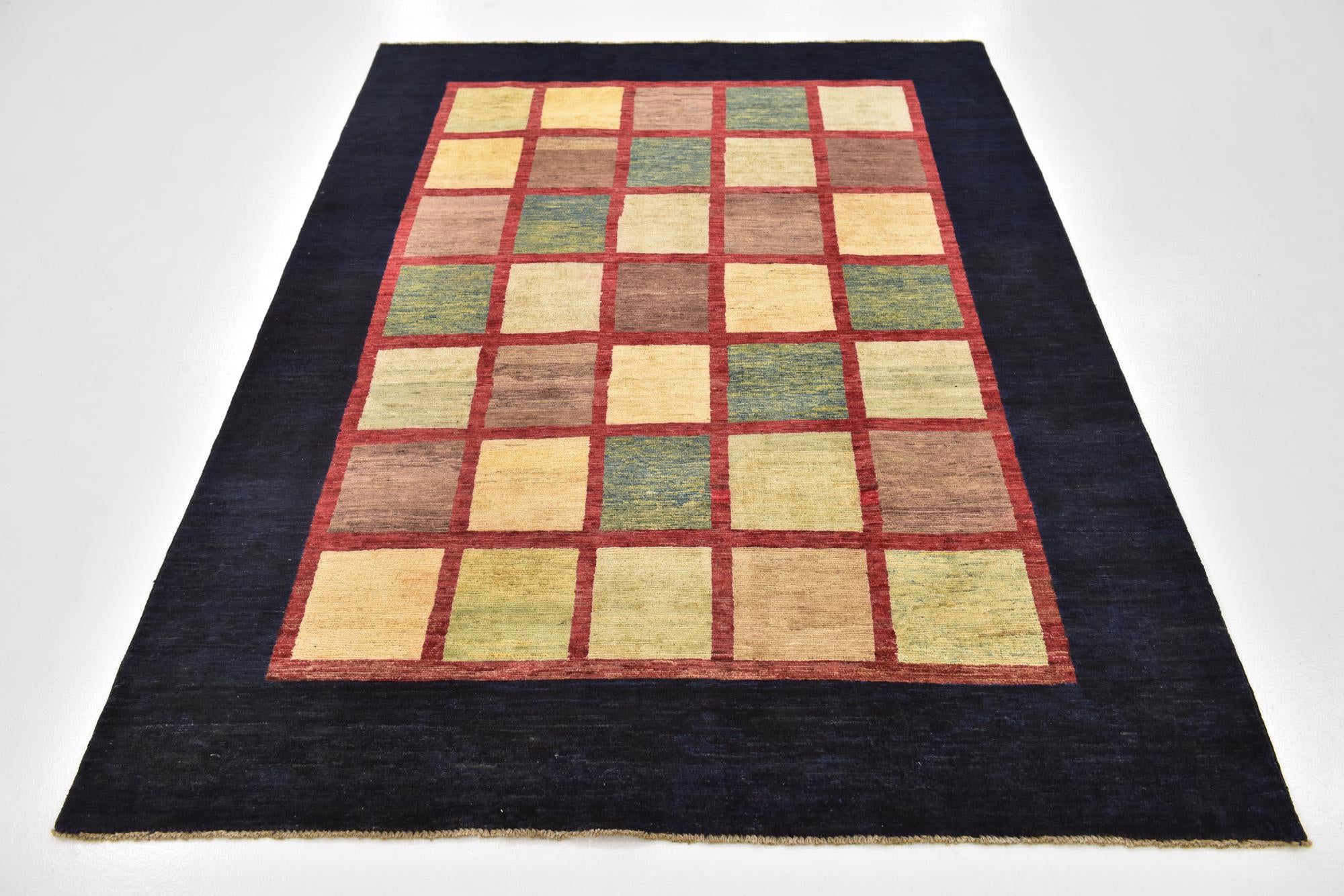 5' x 6' 10 Hand Knotted Modern Ziegler Rug