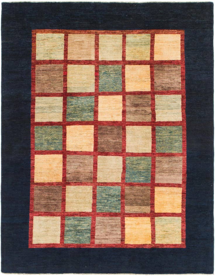 Detail image of 5' x 6' 10 Hand Knotted Modern Ziegler Rug