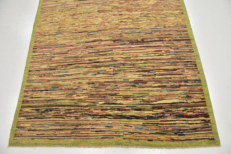 Detail image of 4' 9 x 6' 9 Hand Knotted Modern Ziegler Rug