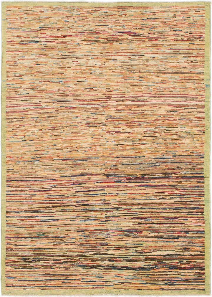 4' 9 x 6' 9 Hand Knotted Modern Ziegler Rug