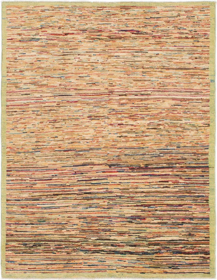 Detail image of 4' 9 x 6' 9 Hand Knotted Modern Ziegler Rug