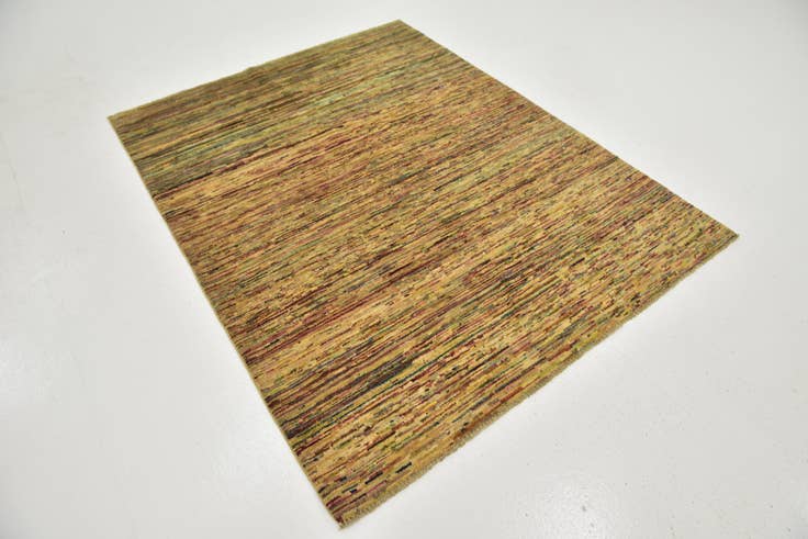 Detail image of 5' x 6' 4 Hand Knotted Modern Ziegler Oriental Rug