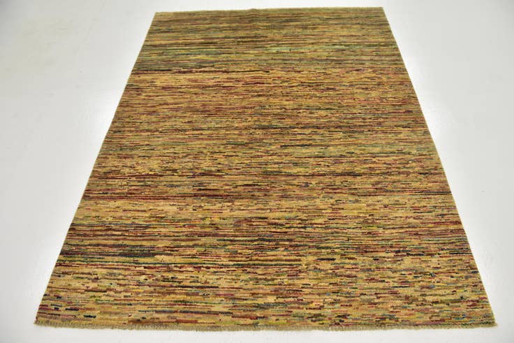Detail image of 5' x 6' 4 Hand Knotted Modern Ziegler Oriental Rug