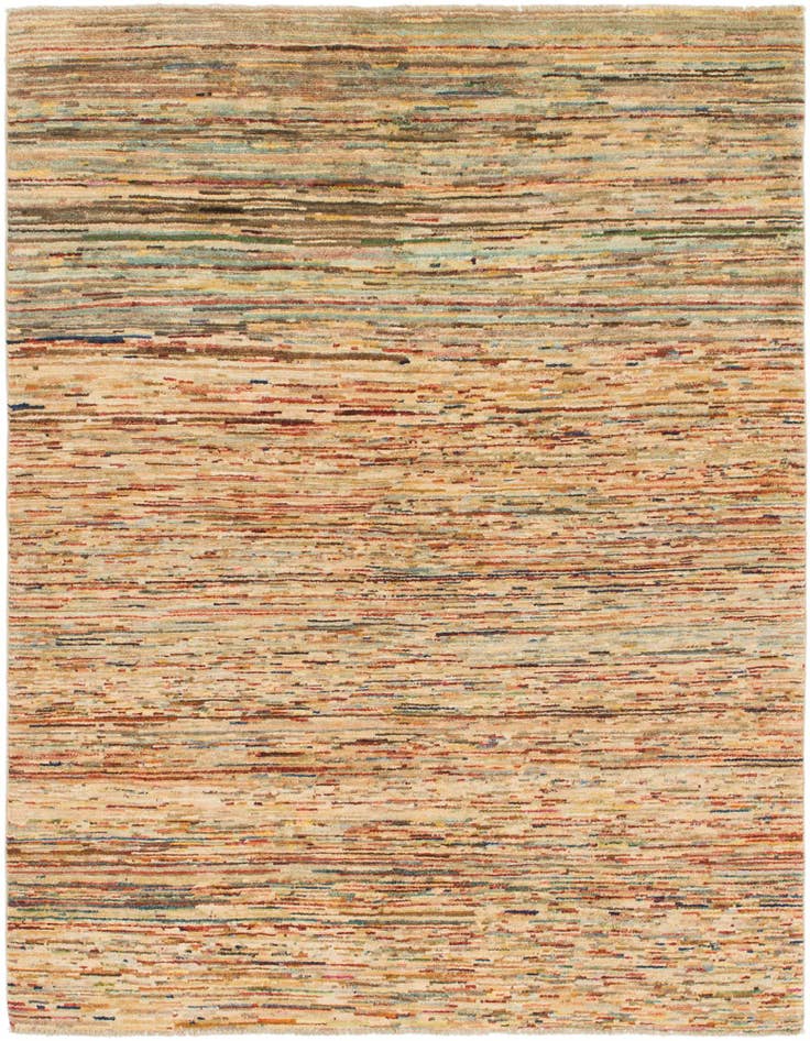 Detail image of 5' x 6' 4 Hand Knotted Modern Ziegler Oriental Rug