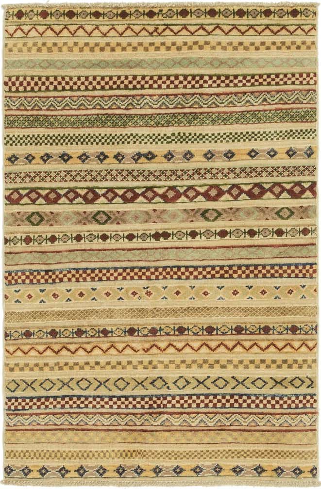 2' 8 x 4' Hand Knotted Modern Ziegler Oriental Rug