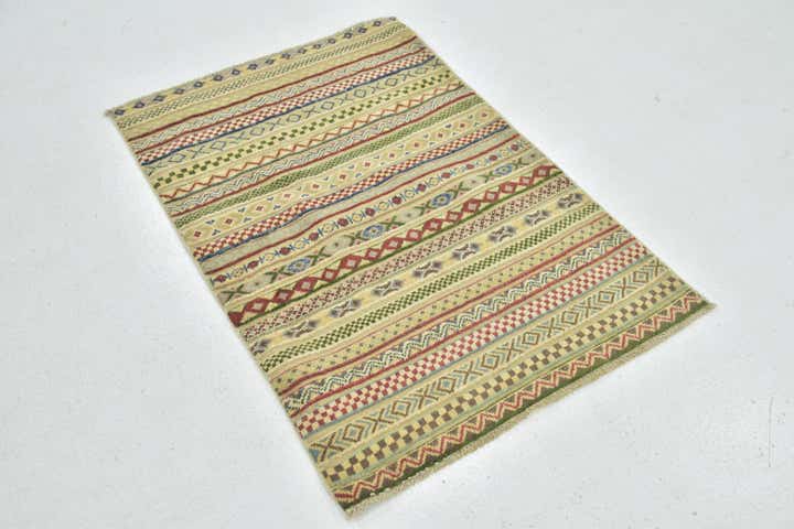 2' 9 x 4' Hand Knotted Modern Ziegler Oriental Rug