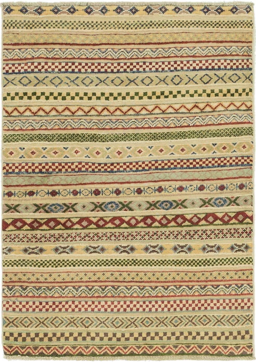 2' 9 x 4' Hand Knotted Modern Ziegler Oriental Rug