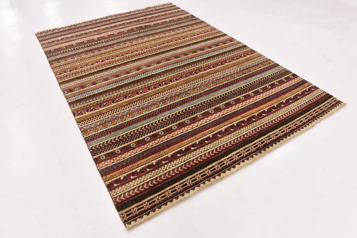 Detail image of 6' 8 x 9' 6 Hand Knotted Modern Ziegler Rug