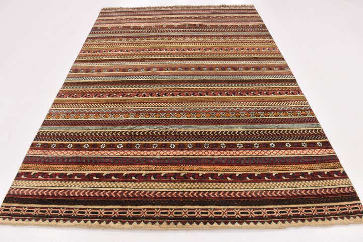 6' 8 x 9' 6 Hand Knotted Modern Ziegler Rug