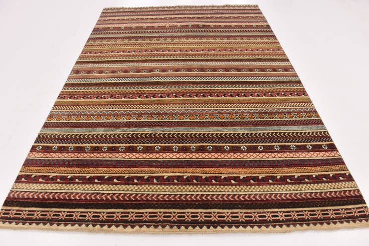 Detail image of 6' 8 x 9' 6 Hand Knotted Modern Ziegler Rug