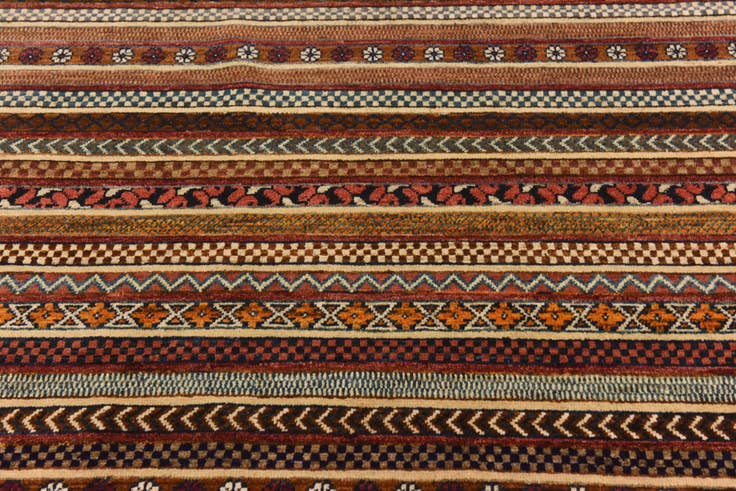 Detail image of 6' 8 x 9' 6 Hand Knotted Modern Ziegler Rug