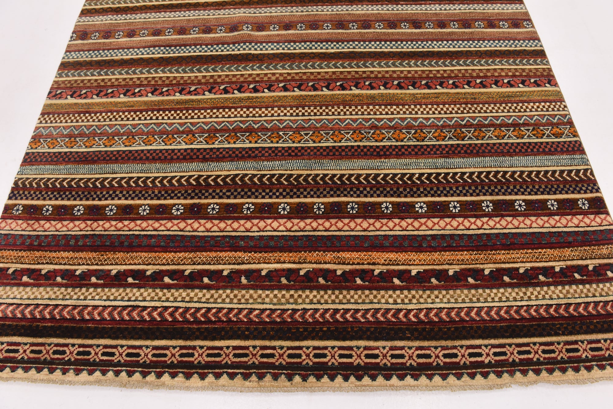 6' 8 x 9' 6 Hand Knotted Modern Ziegler Rug