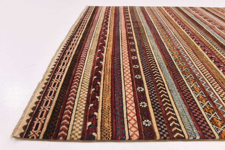 Detail image of 6' 8 x 9' 6 Hand Knotted Modern Ziegler Rug