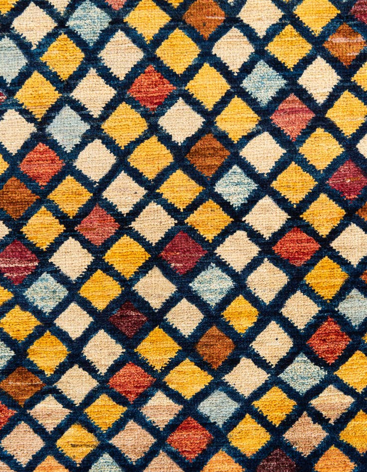 Detail image of 5' 1 x 6' 2  Hand Knotted Modern Ziegler Wool Rug