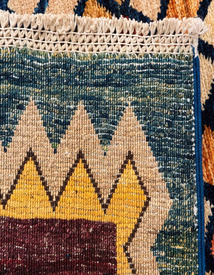 Detail image of 5' 1 x 6' 2  Hand Knotted Modern Ziegler Wool Rug