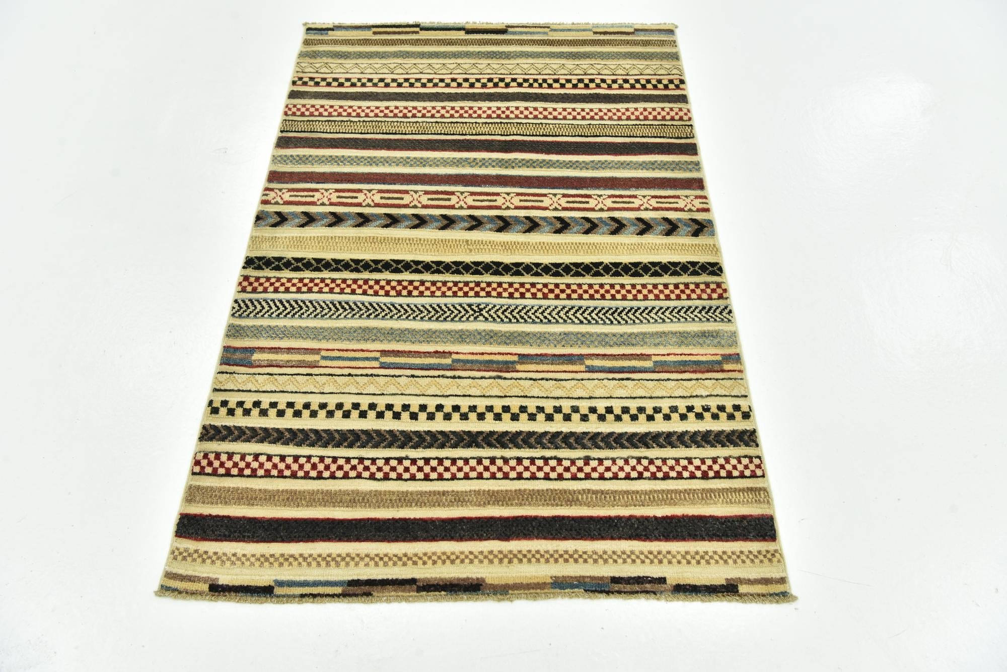3' 1 x 4' 10 Hand Knotted Modern Ziegler Rug
