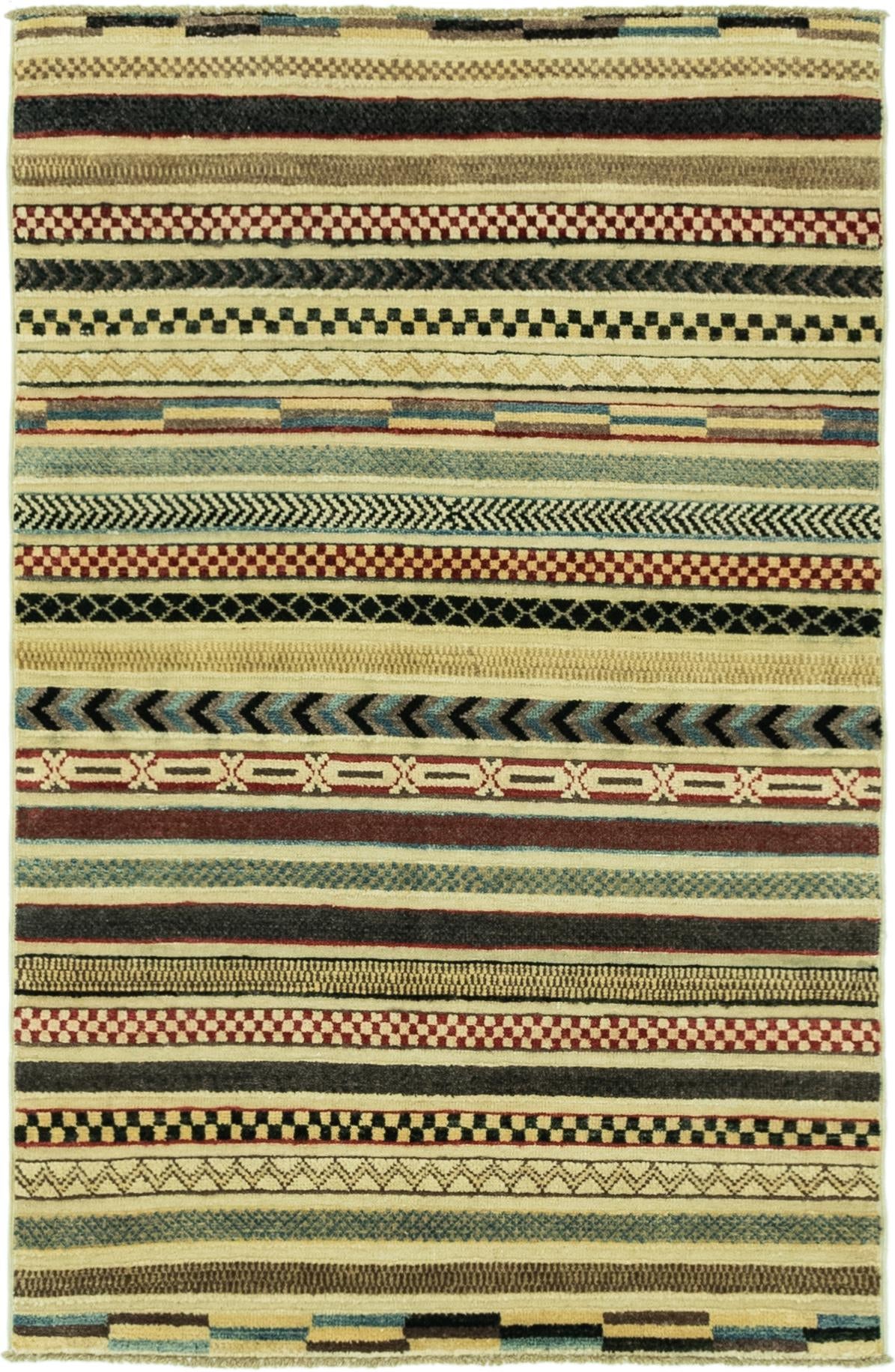 3' 1 x 4' 10 Hand Knotted Modern Ziegler Rug