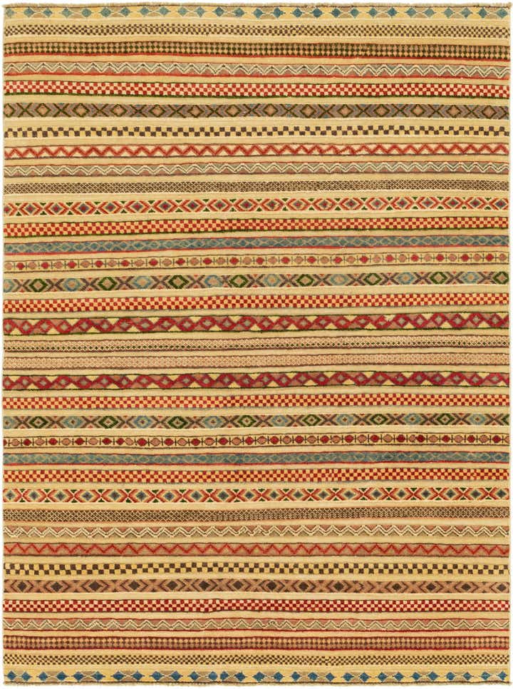 145cm x 195cm Handgeknüpft Modern Ziegler Teppich