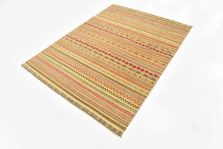 5' x 6' 6 Hand Knotted Modern Ziegler Rug