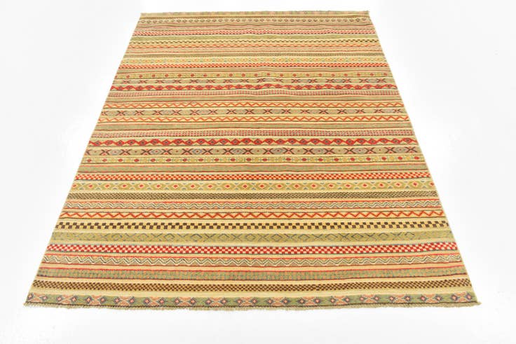 Detail image of 5' x 6' 6 Hand Knotted Modern Ziegler Rug