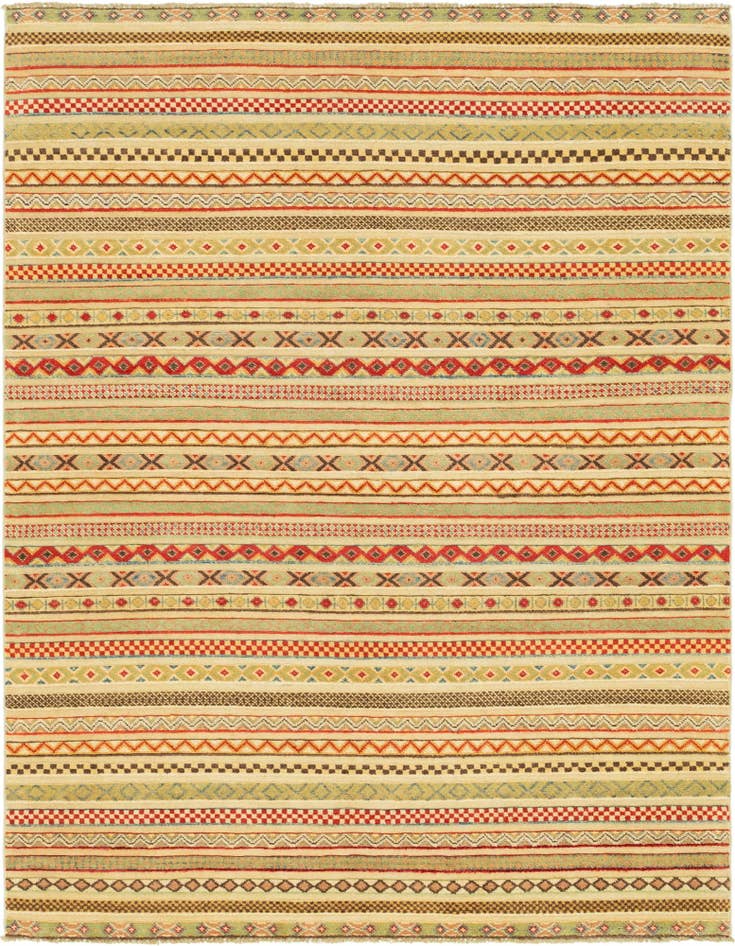 Detail image of 5' x 6' 6 Hand Knotted Modern Ziegler Rug