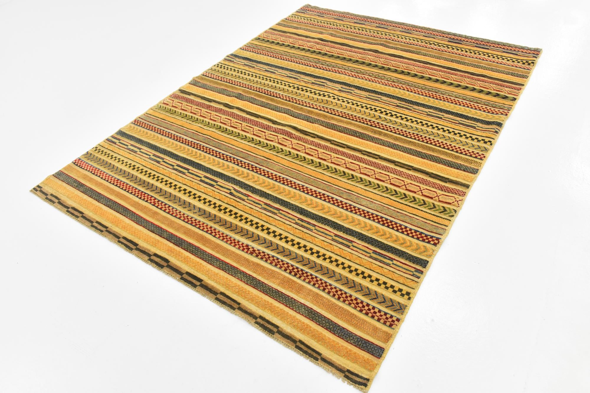 5' 9 x 7' 10 Hand Knotted Modern Ziegler Rug