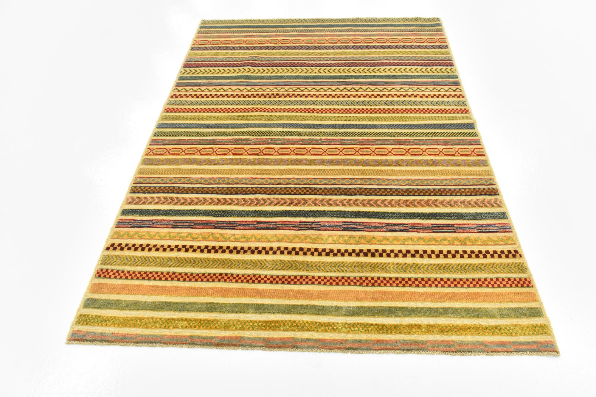 4' 10 x 6' 10 Hand Knotted Modern Ziegler Rug