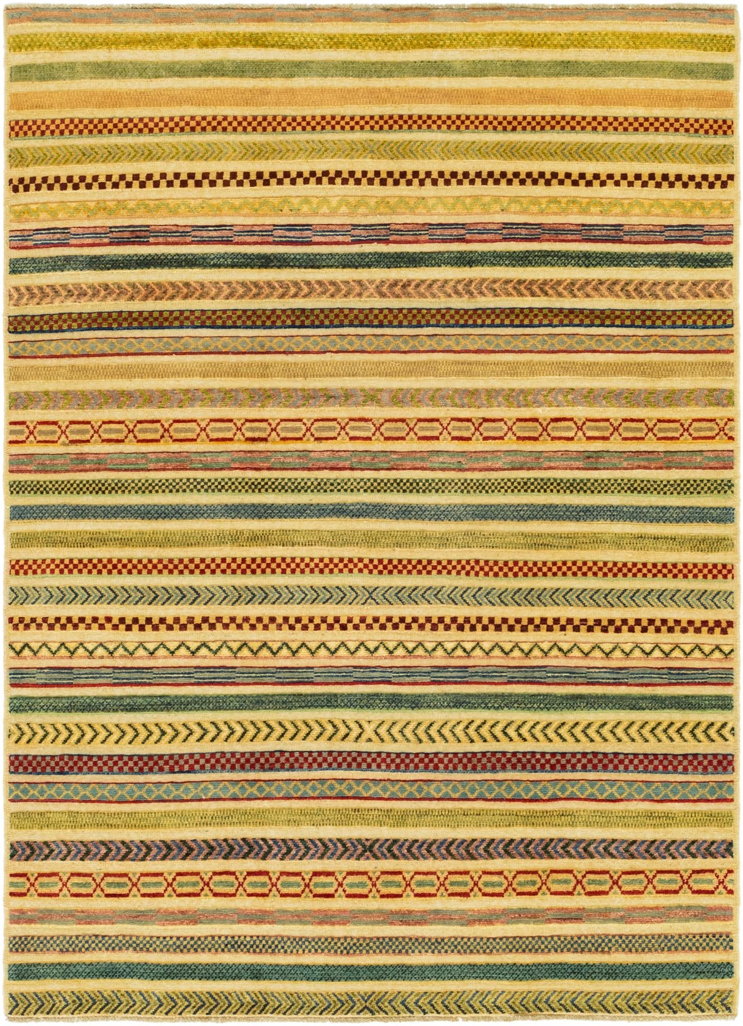 4' 10 x 6' 10 Hand Knotted Modern Ziegler Rug