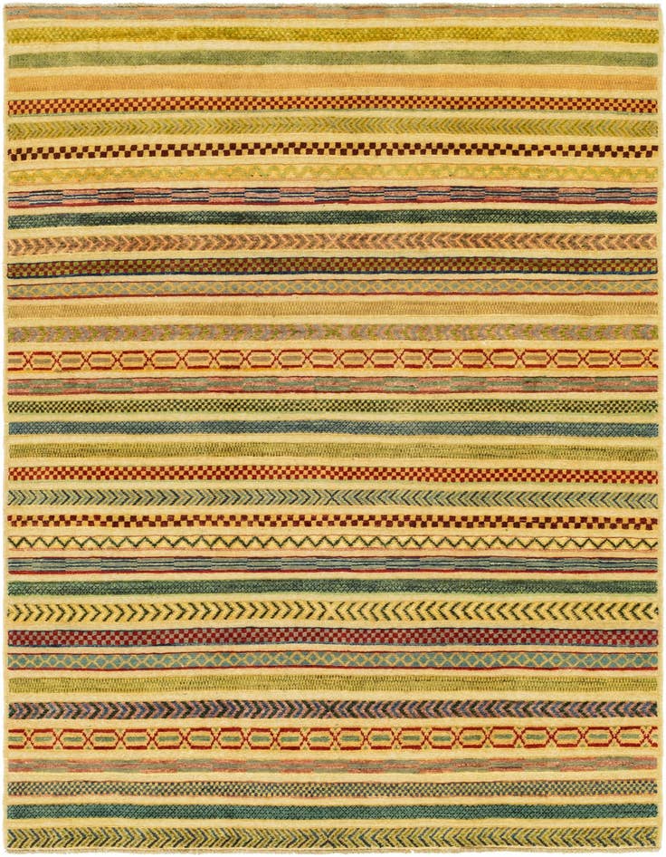 Detail image of 4' 10 x 6' 10 Hand Knotted Modern Ziegler Rug