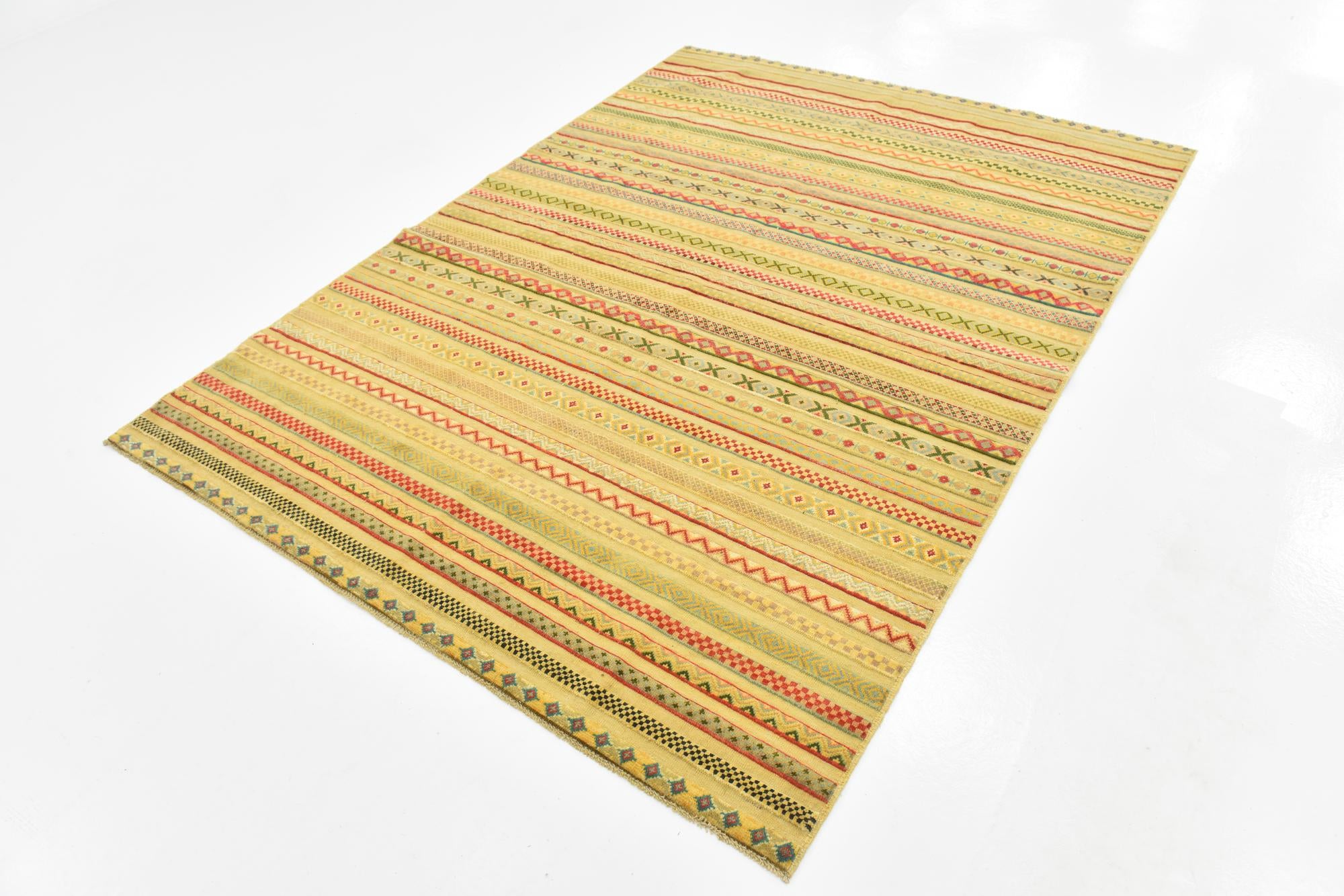 5' 9 x 7' 8 Hand Knotted Modern Ziegler Rug