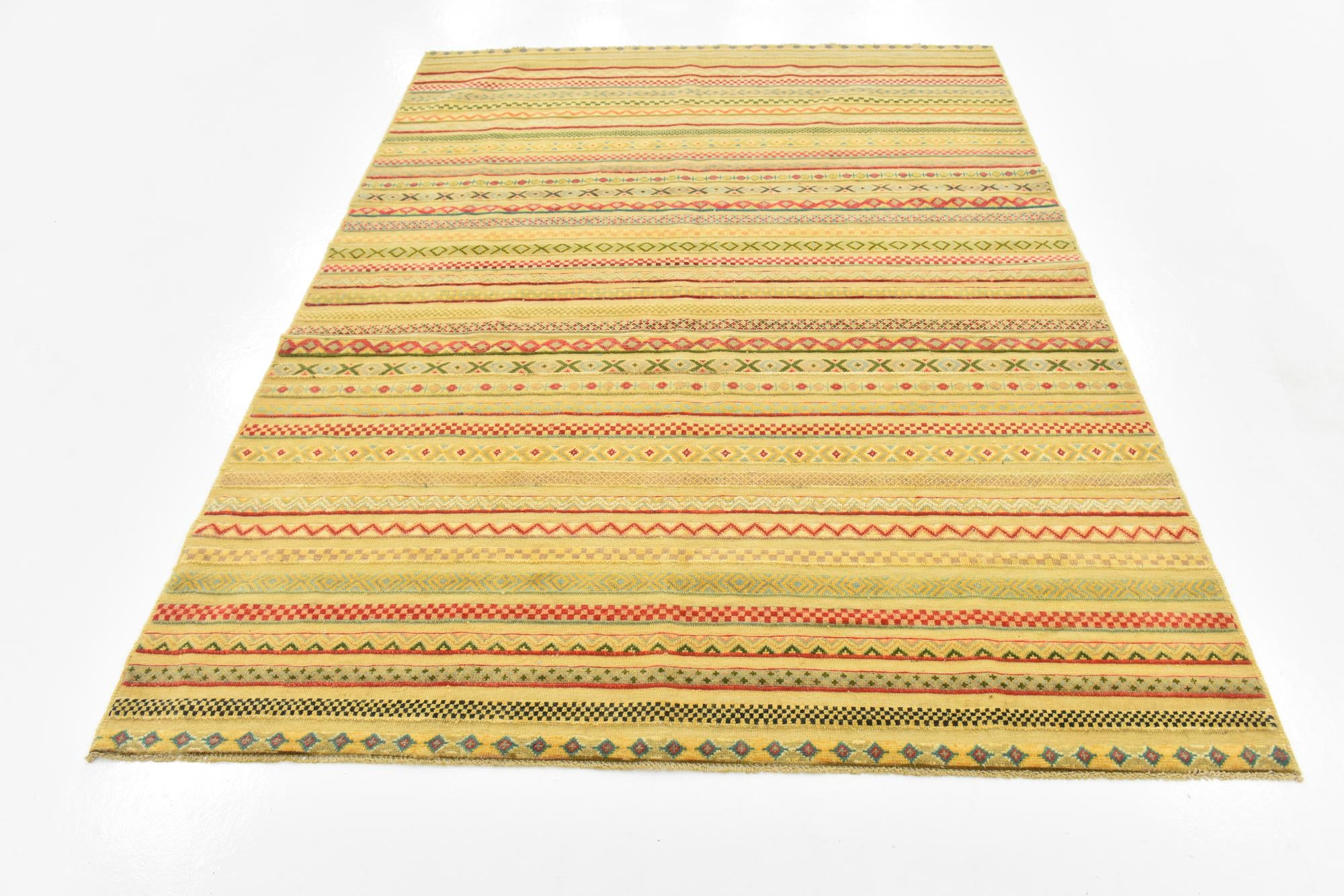 5' 9 x 7' 8 Hand Knotted Modern Ziegler Rug