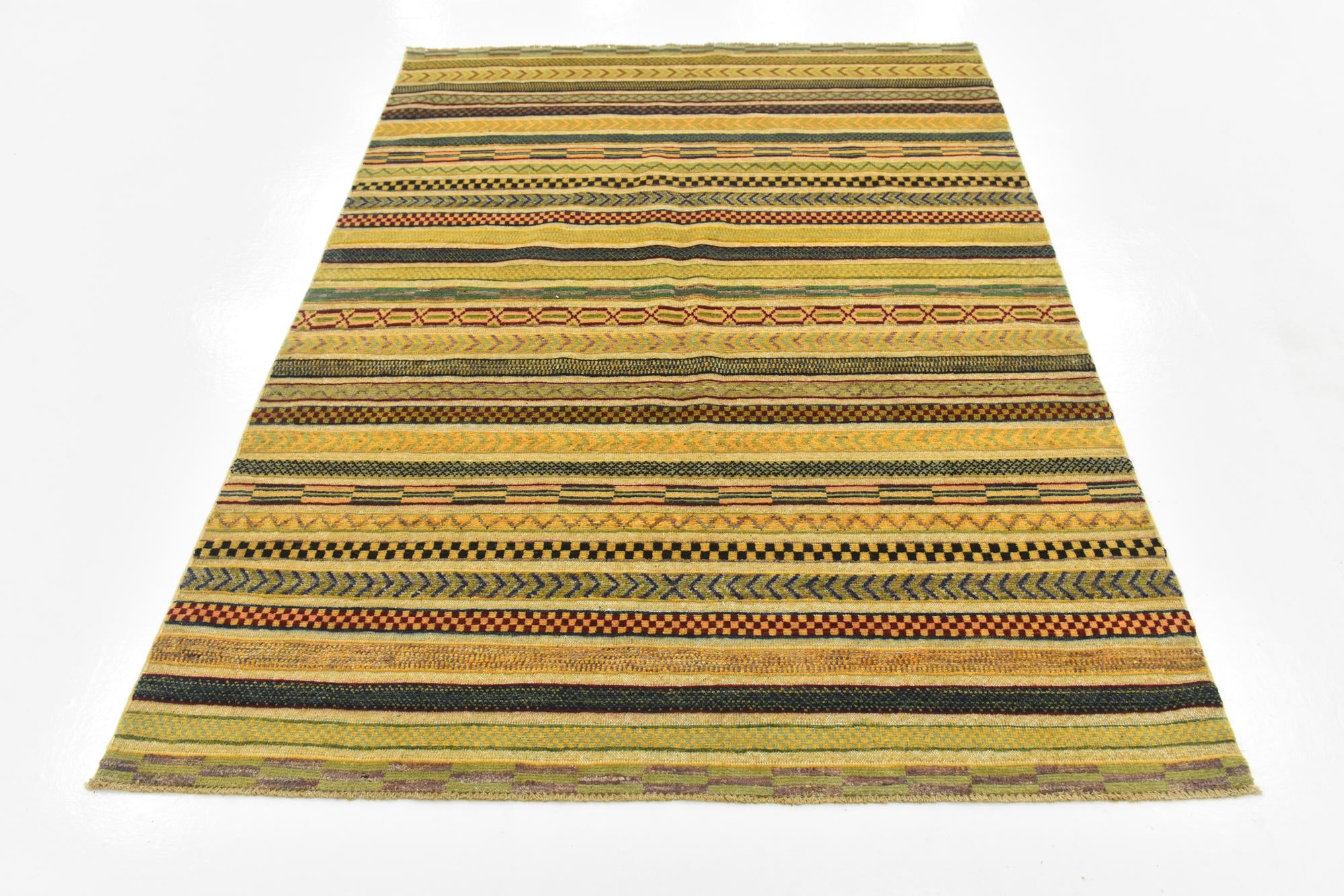 5' x 6' 8 Hand Knotted Modern Ziegler Rug