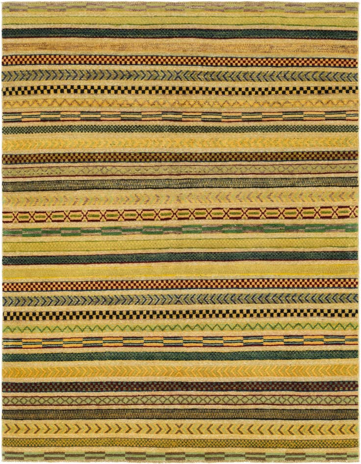 Detail image of 5' x 6' 8 Hand Knotted Modern Ziegler Rug