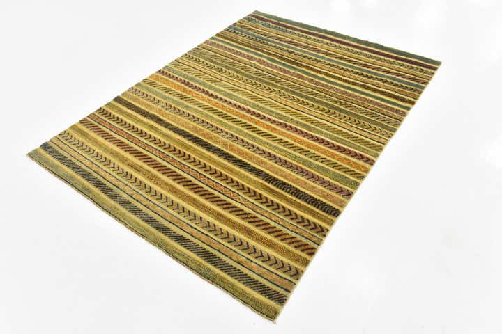 4' 8 x 6' 3 Hand Knotted Modern Ziegler Rug