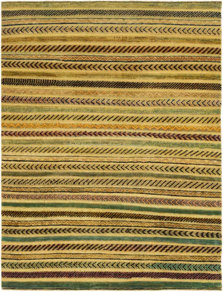 4' 8 x 6' 3 Hand Knotted Modern Ziegler Rug