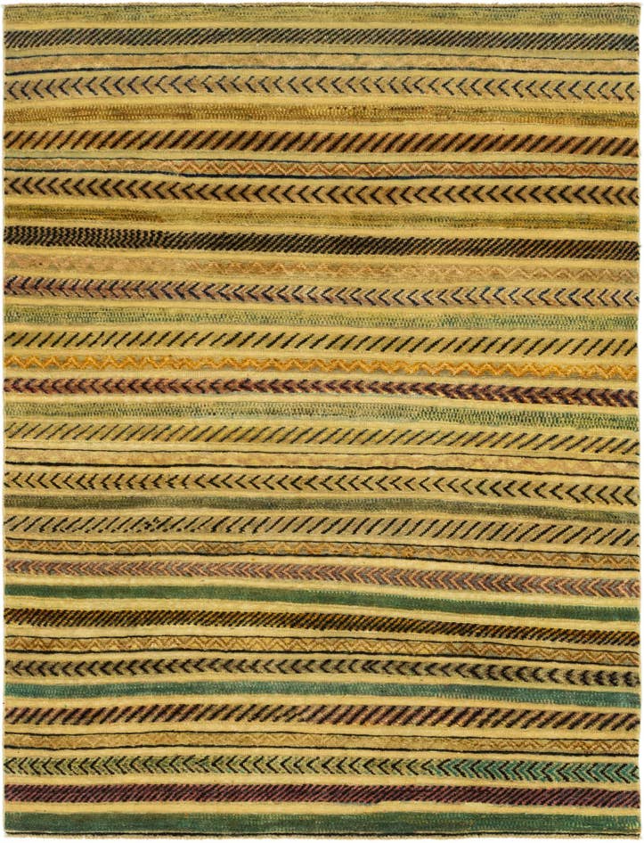 Detail image of 4' 8 x 6' 3 Hand Knotted Modern Ziegler Rug