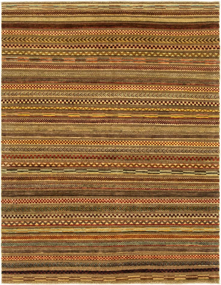Detail image of 5' x 6' 8 Hand Knotted Modern Ziegler Rug