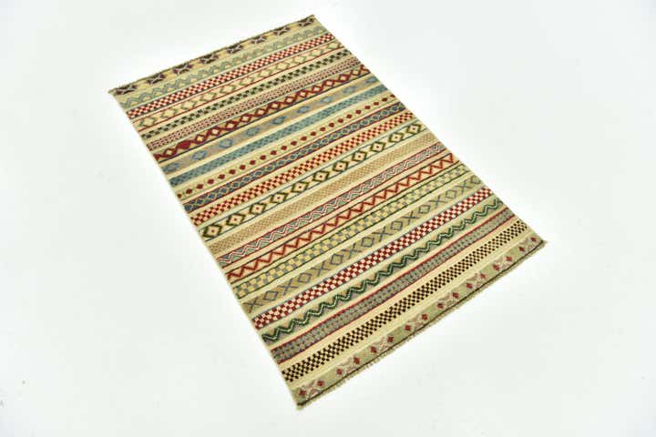 2' 7 x 3' 10 Hand Knotted Modern Ziegler Rug