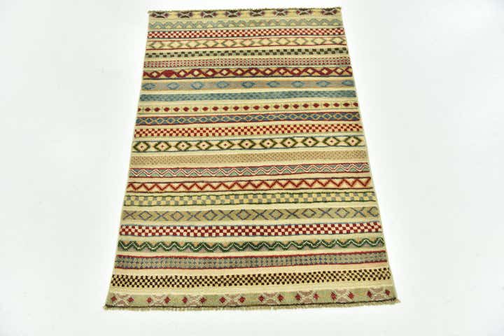 80cm x 115cm Hand Knotted Modern Ziegler Rug