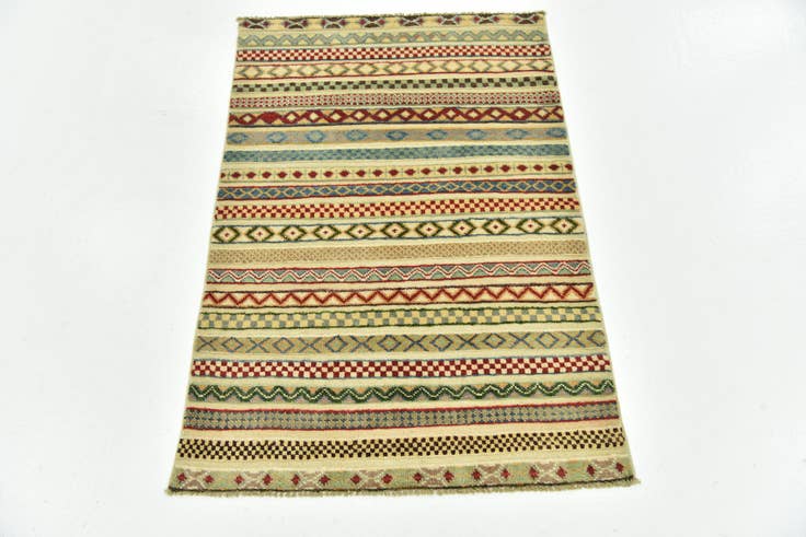 Detail image of 80cm x 115cm Hand Knotted Modern Ziegler Rug