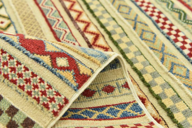 Detail image of 80cm x 115cm Hand Knotted Modern Ziegler Rug