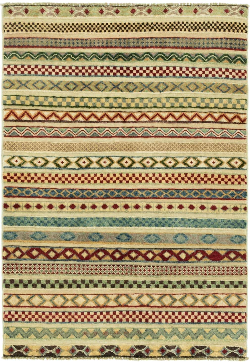 80cm x 115cm Hand Knotted Modern Ziegler Rug