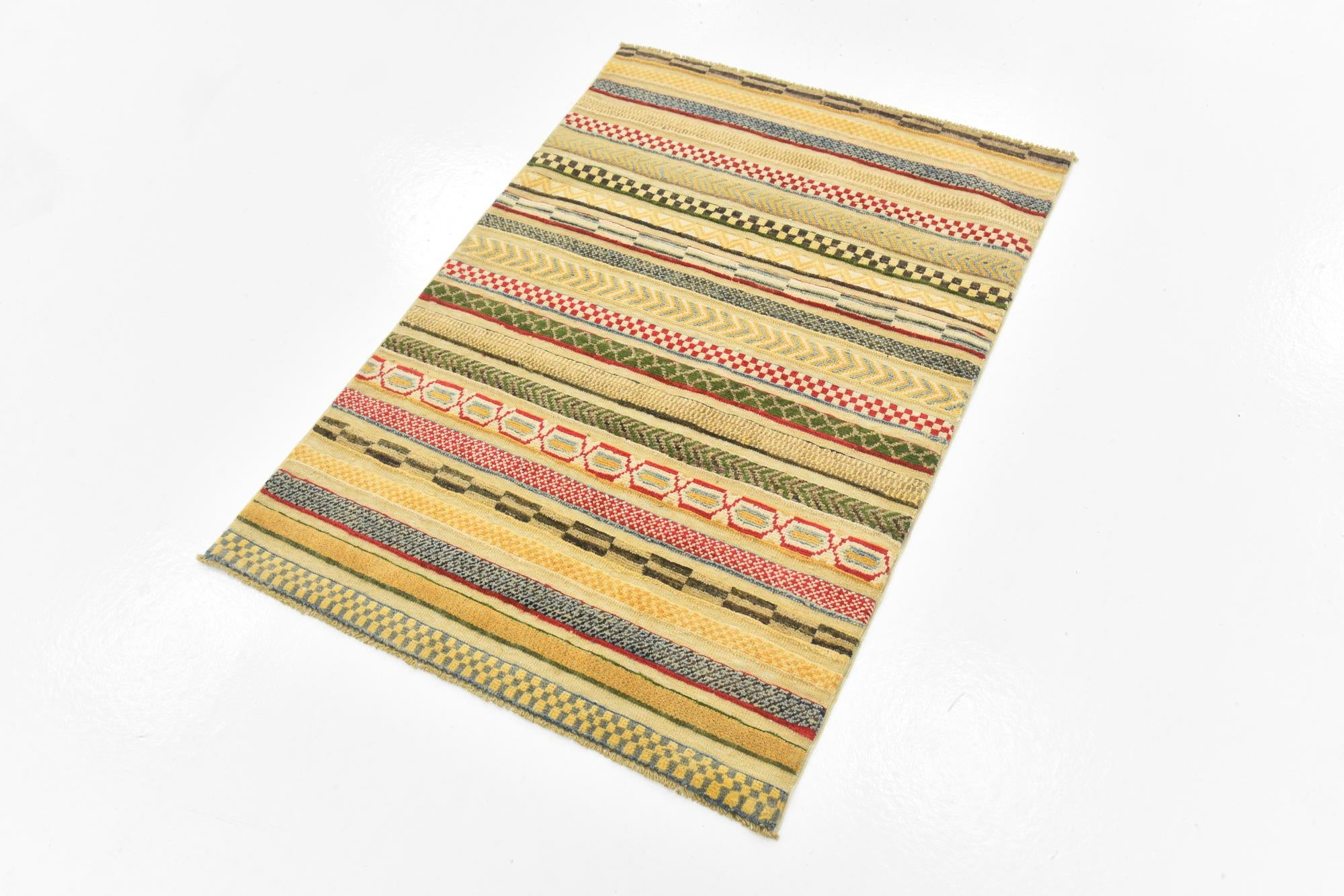 2' 9 x 3' 11 Hand Knotted Modern Ziegler Rug