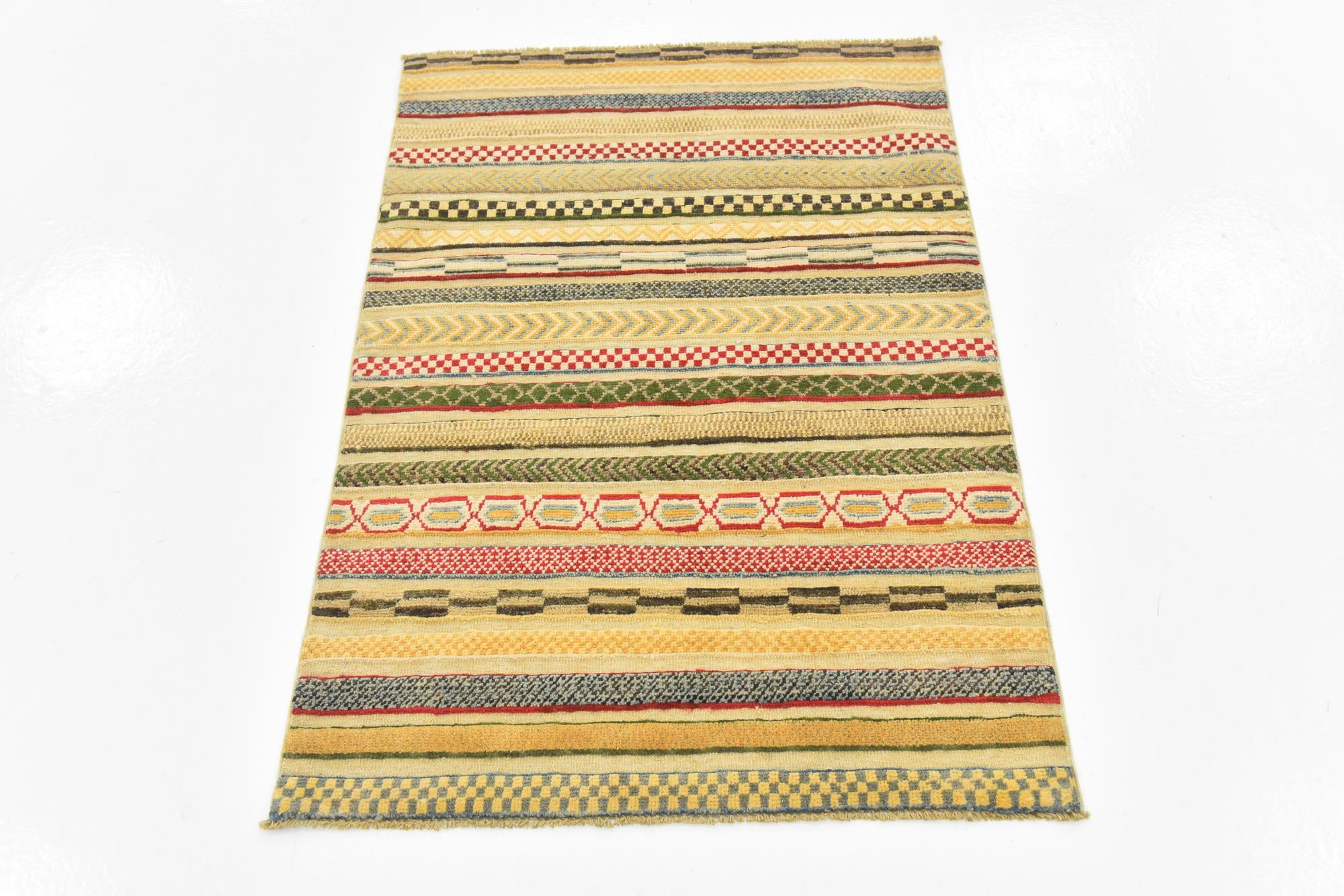 2' 9 x 3' 11 Hand Knotted Modern Ziegler Rug