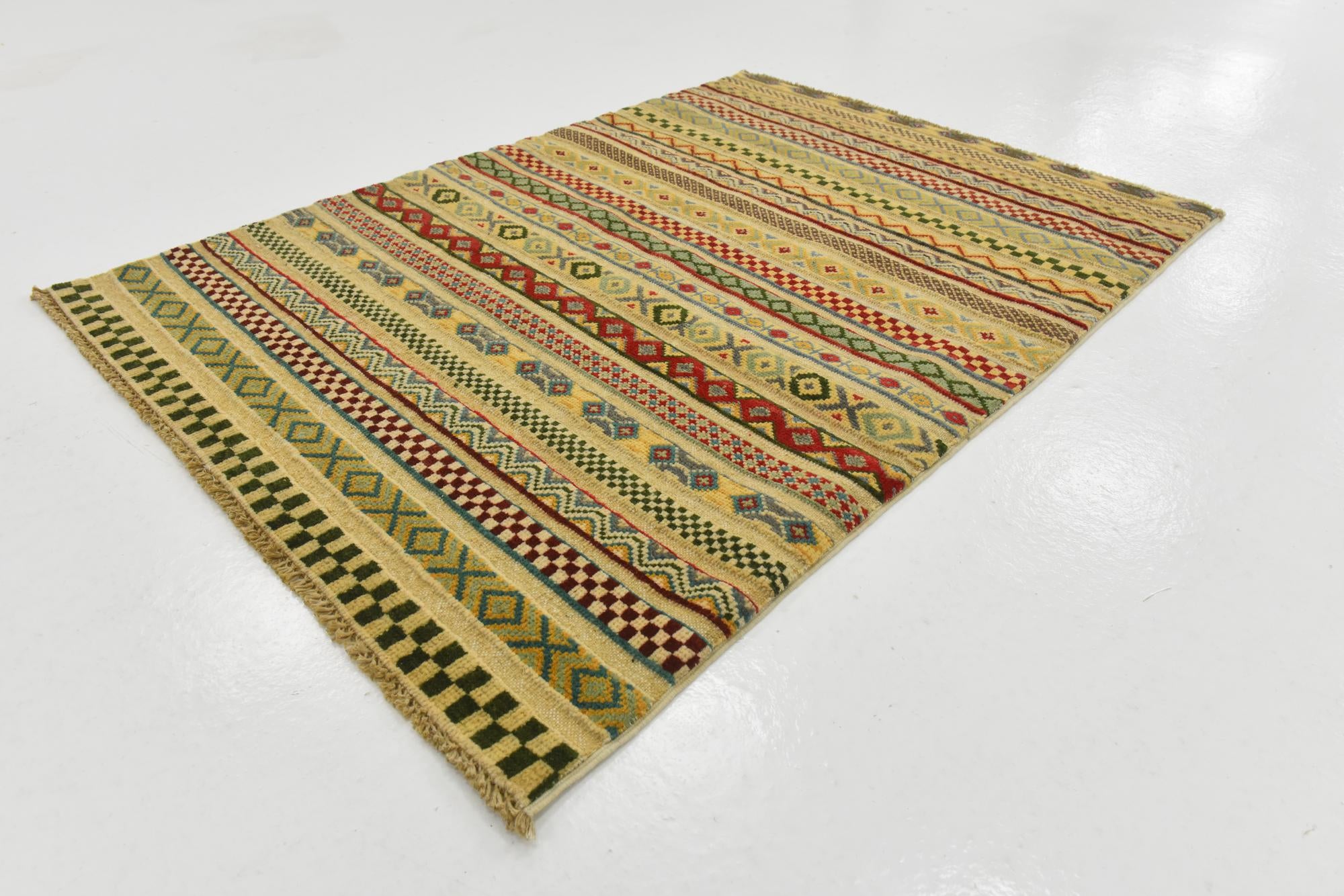 2' 10 x 4' Hand Knotted Modern Ziegler Rug