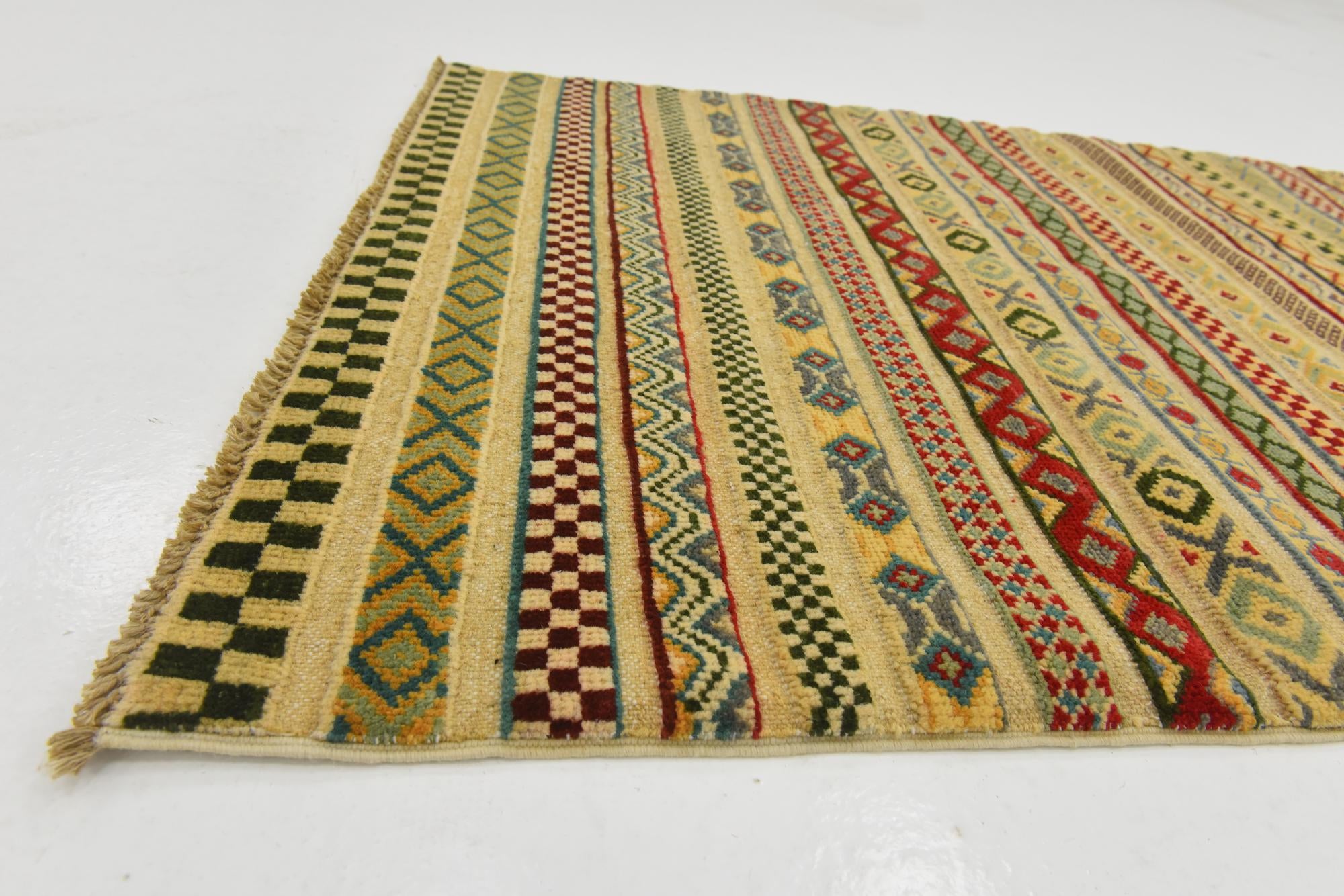 2' 10 x 4' Hand Knotted Modern Ziegler Rug