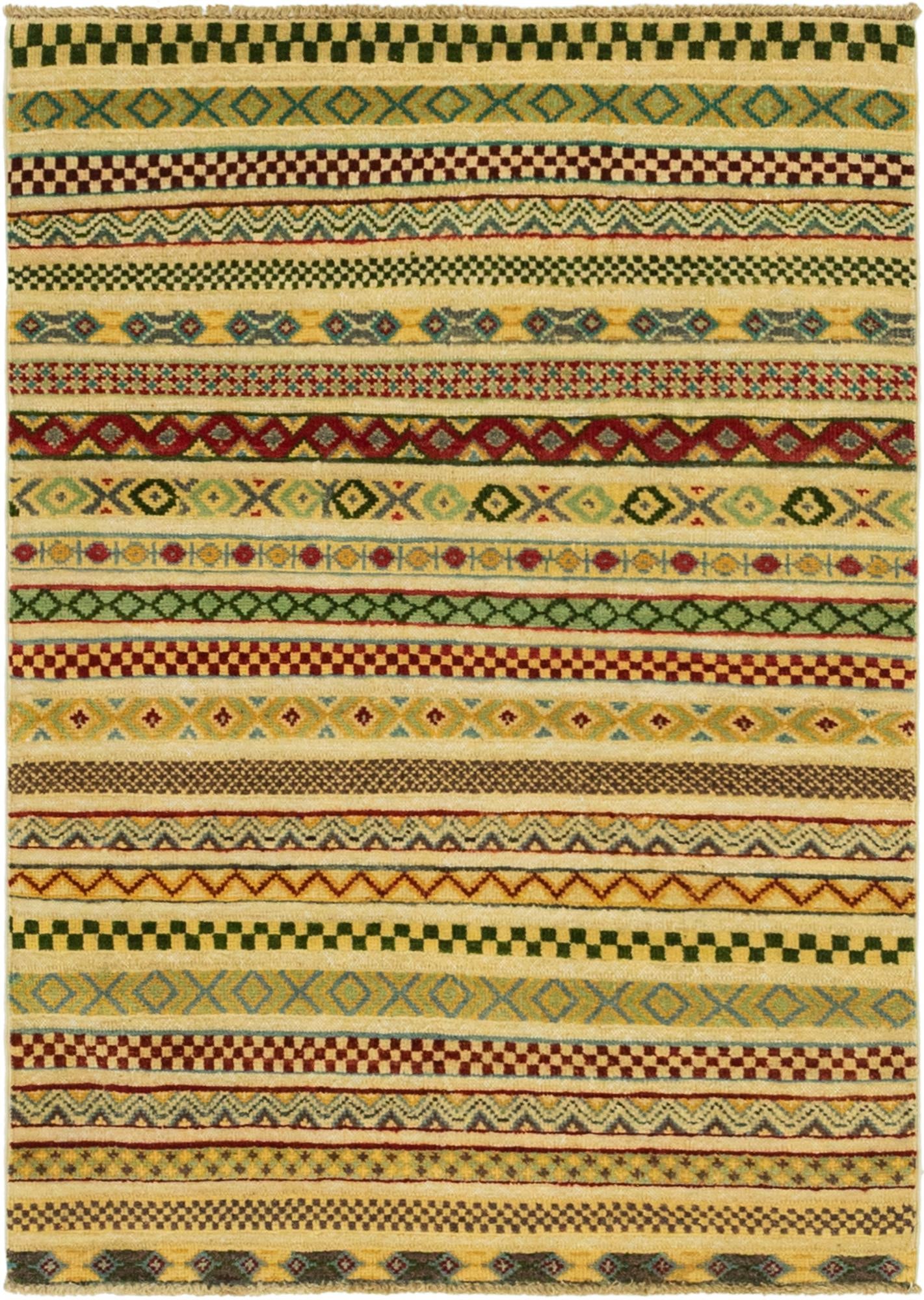 2' 10 x 4' Hand Knotted Modern Ziegler Rug