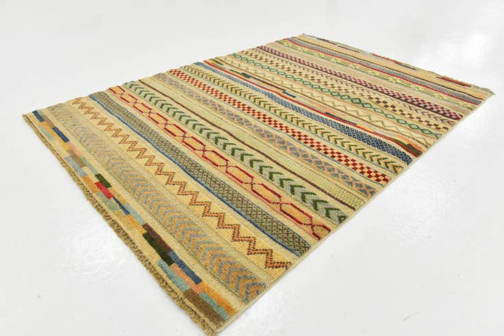 Detail image of 2' 9 x 3' 11 Hand Knotted Modern Ziegler Rug