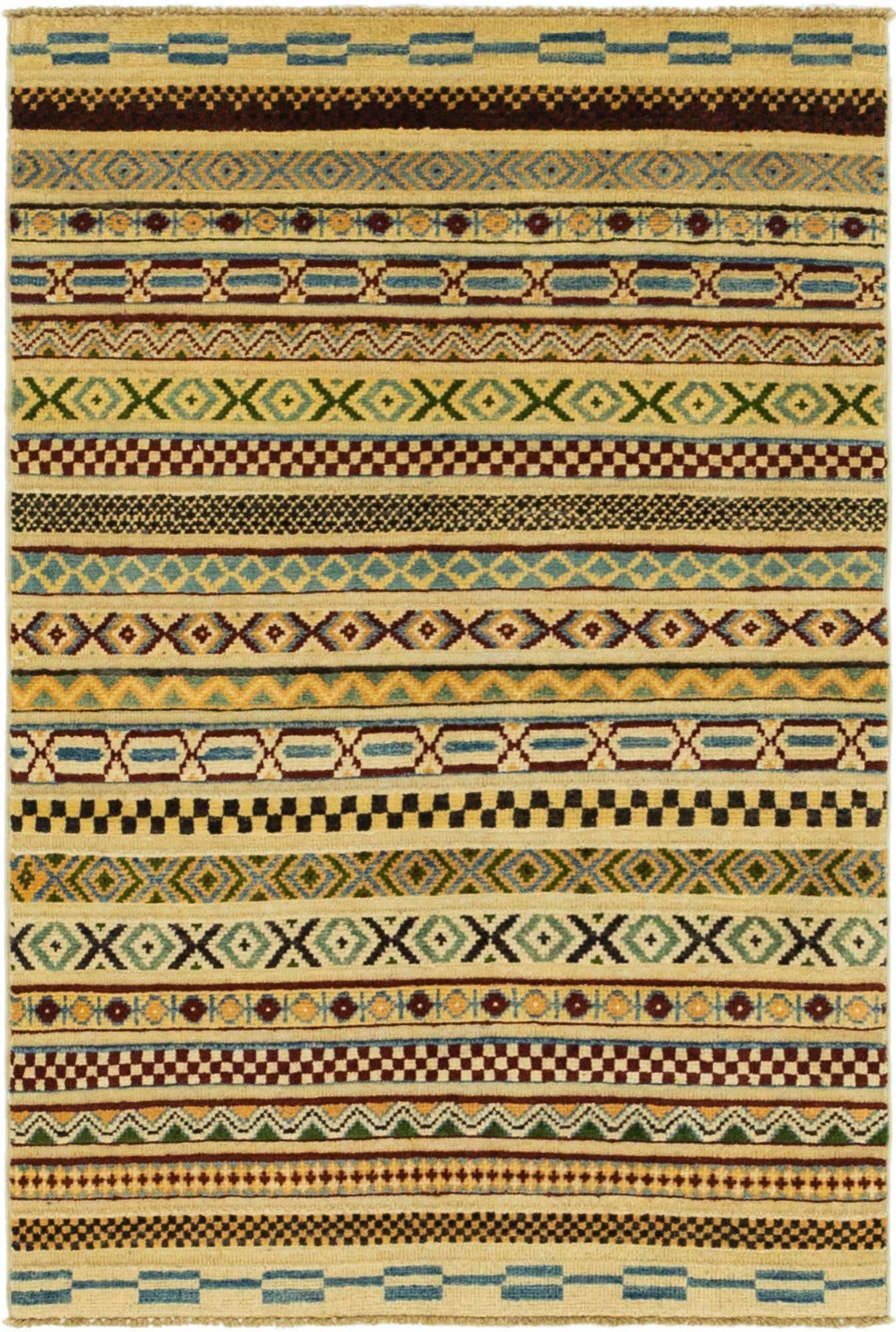 2' 7 x 3' 11 Hand Knotted Modern Ziegler Rug