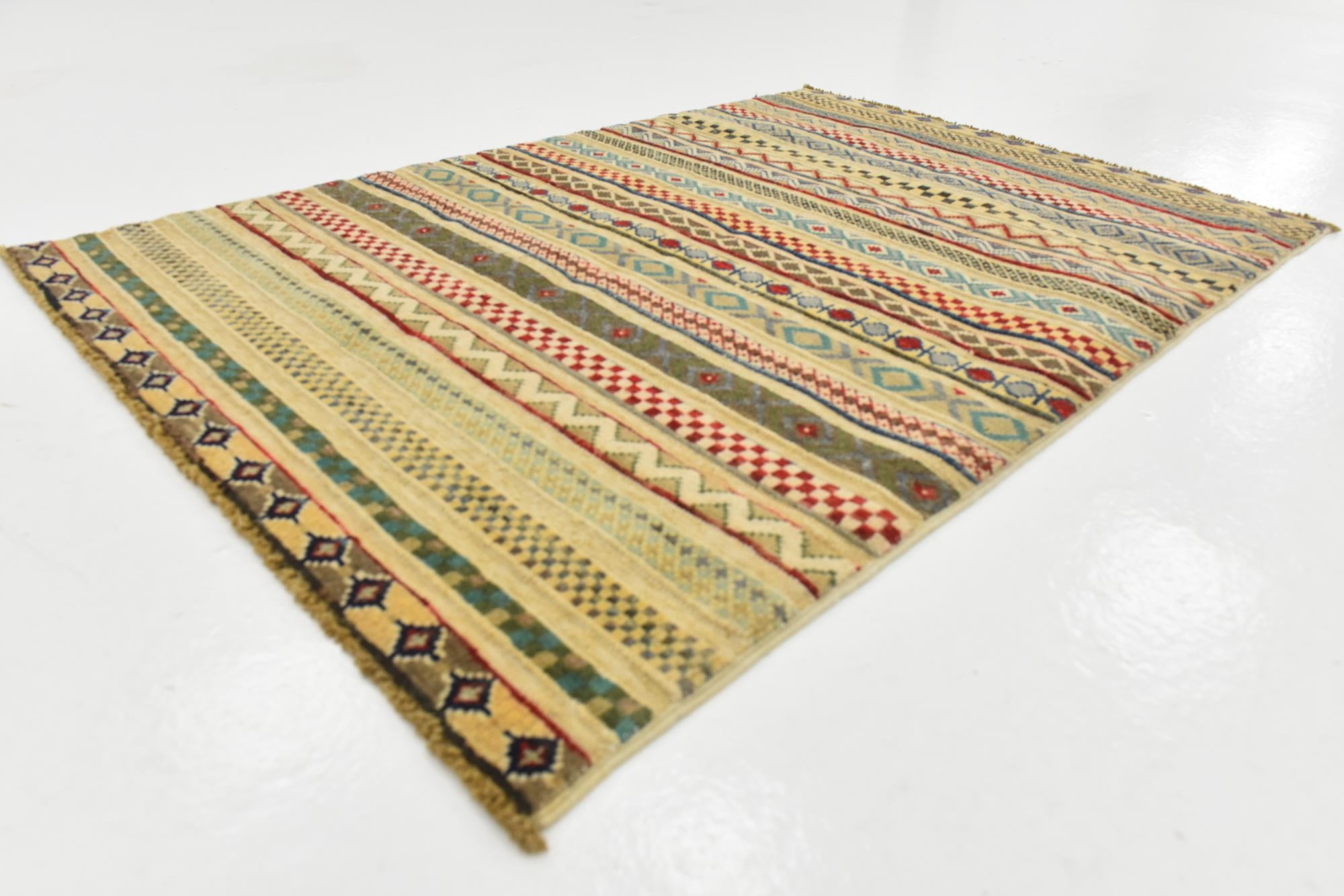 2' 9 x 4' Hand Knotted Modern Ziegler Rug